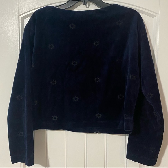 Something Navy Sun Velour Sweatshirt & Joggers Set (M, Navy) - Picture 7 of 10